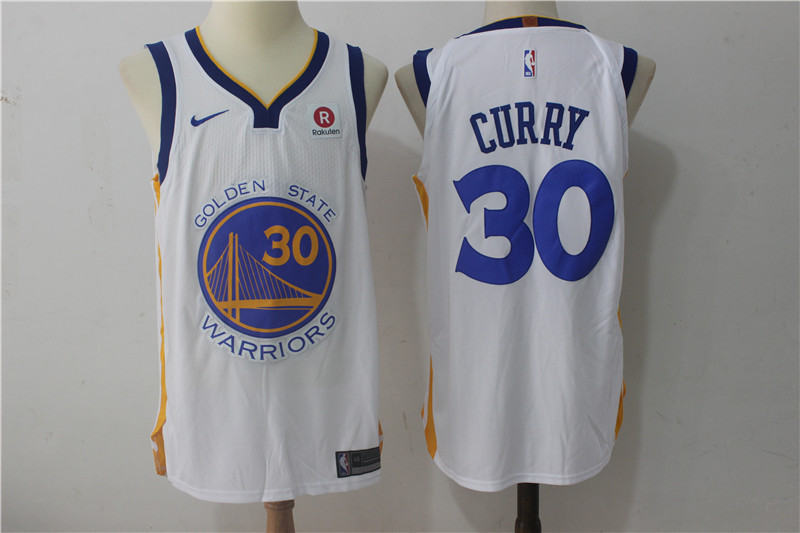 Men Golden State Warriors #30 Curry White Game Nike NBA Jerseys